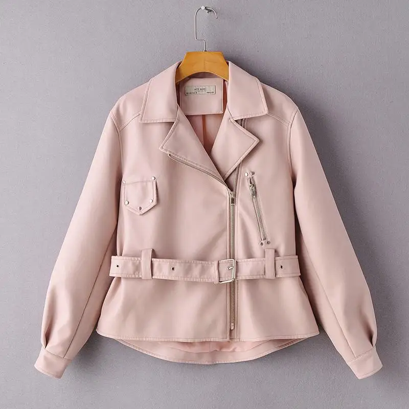 Forextolux 2020 Осенняя Асимметричная Женская яркая короткая куртка из искусственной