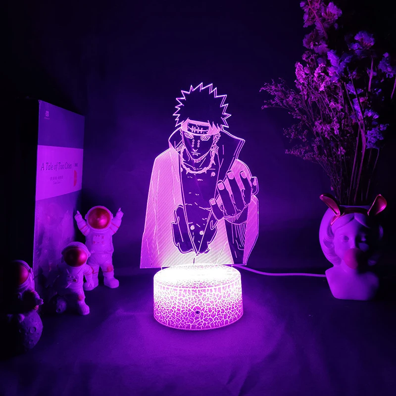

Anime Acrylic 3D LED Night Light Pein Akatsuki Figure For Home Decor Child Bedroom Gift Cartoon Table Lamp Dropshipping