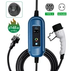 Однофазный кабель для зарядки электромобилей, 16 А, тип 2, разъем IEC 62196-2, разъем CEE, портативное зарядное устройство для электромобиля, зарядная станция EVSE