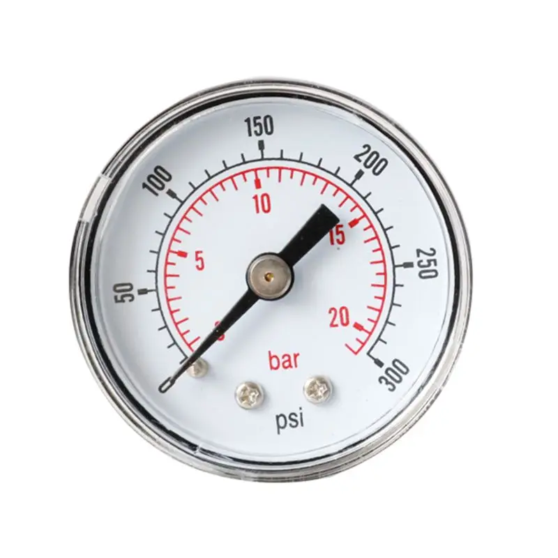 300psi Манометр 40 мм 1/8 BSPT задний 15 30 60 160 200 300 PSI& Bar для воздуха газа Wate топлива - Цвет: 300psi