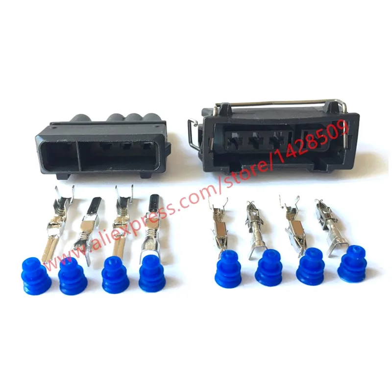 

5 Sets 4 Pin 357972754J 357972964K Sensor Plug Automotive Socket Connector VW 357 972 754 J / 357 972 964 K