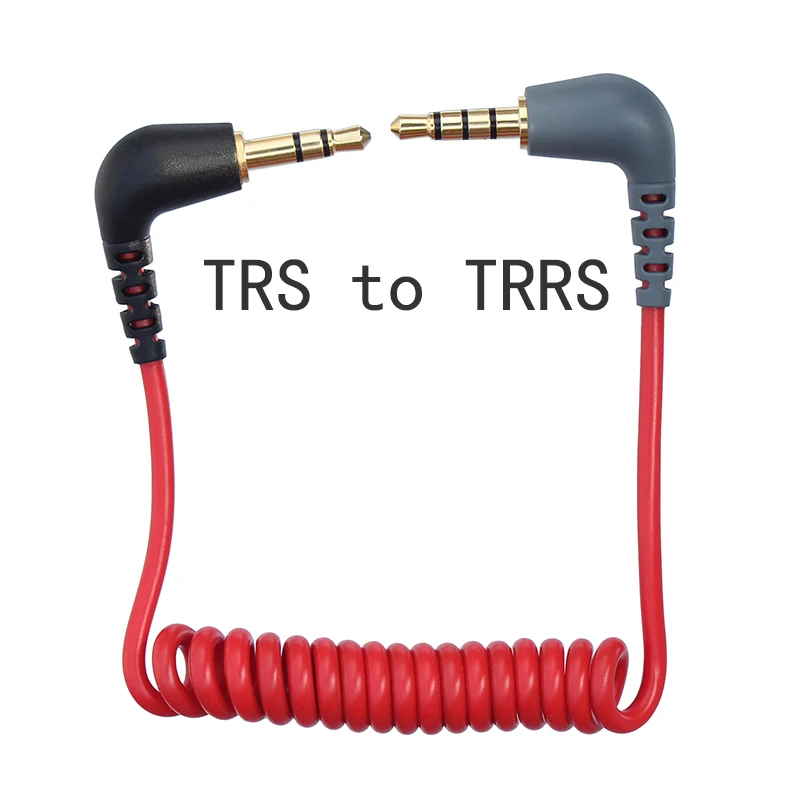 Пружинный спиральный микрофонный кабель TRS для TRRS 3 5 мм RODE Sc7 от VIDEOMIC GO Video Micro-type Mics