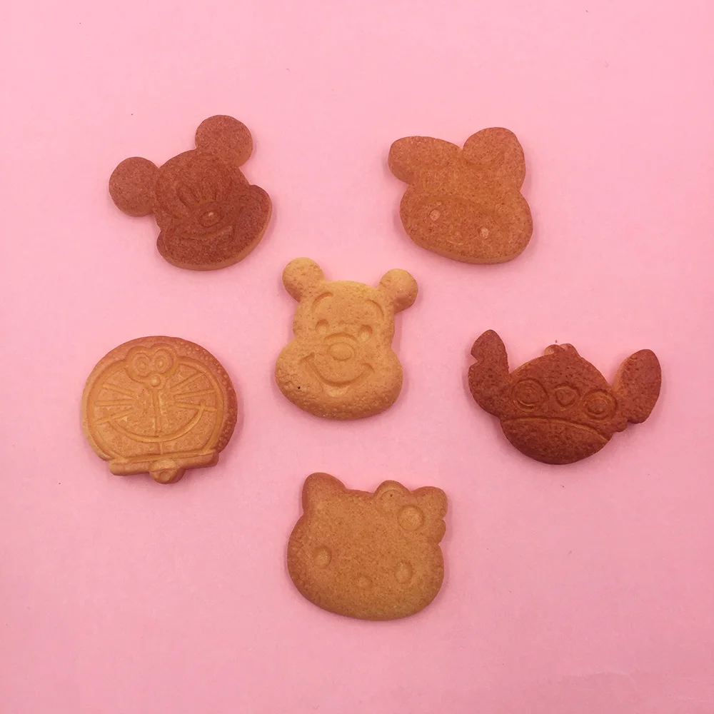 30 шт. миниатюрный мультяшный полимерный кабошон с плоской задней поверхностью