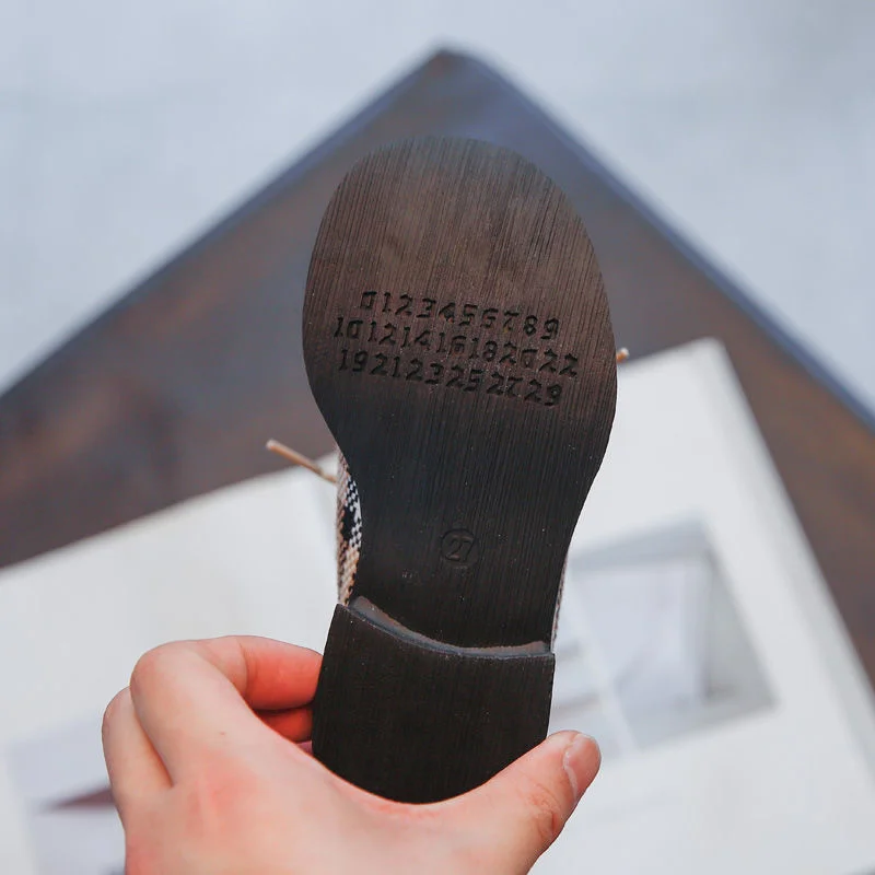 

Children's British Style Shoes 2021 Summer New Boys' Lace Up Soft Sole Single Shoes Girls' Breathable Retro Casual Shoes