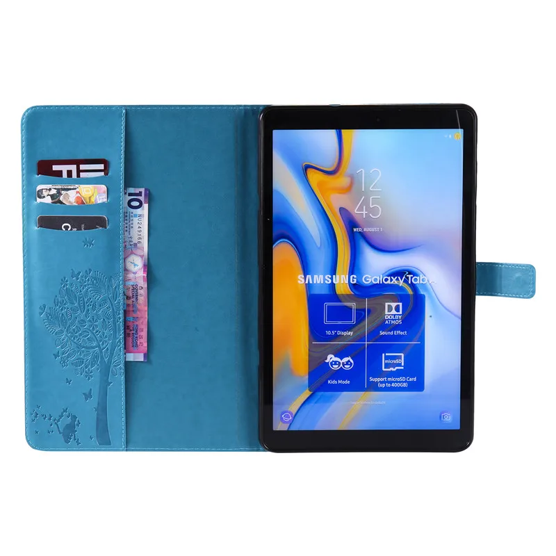 Wekays для samsung Tab A2 10,5 кожаный чехол с рисунком кота дерево для Coque samsung Galaxy Tab A 10,5 дюймов T590 T595 чехлы