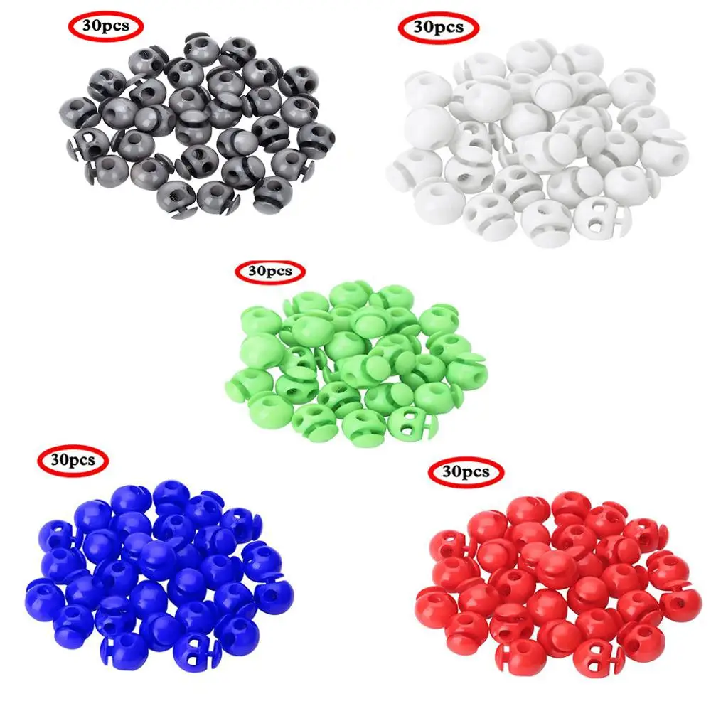 Пластиковые пружинные замки для шнурка 30 шнурков|Стоппер| |