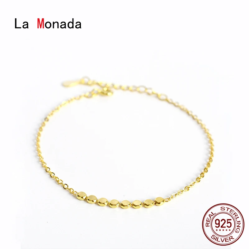 

Браслет-цепочка женский из серебра 925 пробы, минималистские браслеты пробы