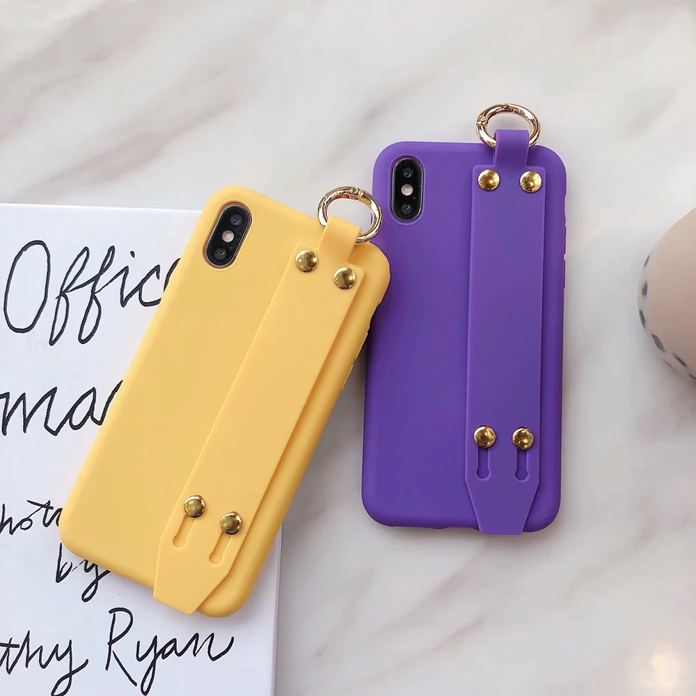 TIKITAKA для iPhone 11 pro Max XR X XS Max 6 7 8 Plus, яркий цвет, ремешок на запястье, мягкий силиконовый защитный чехол для iPhone 11