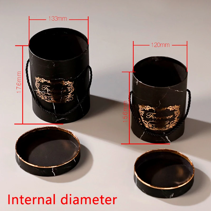 Круглая коробка для цветов упаковочные коробки цветочных шляп ведро хранения