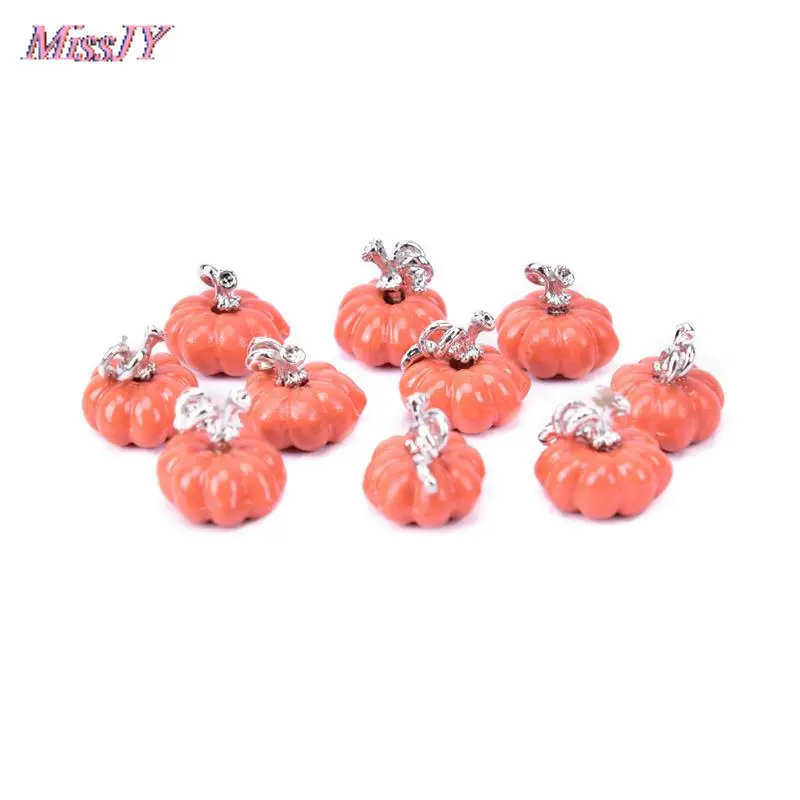 10 шт./компл. модные эмалированные 3D Подвески в виде тыквы растительное растение