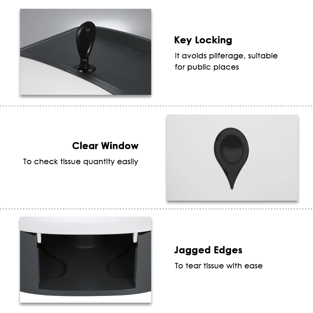 Настенный одинарный большой держатель для туалетной бумаги CHUANGDIAN