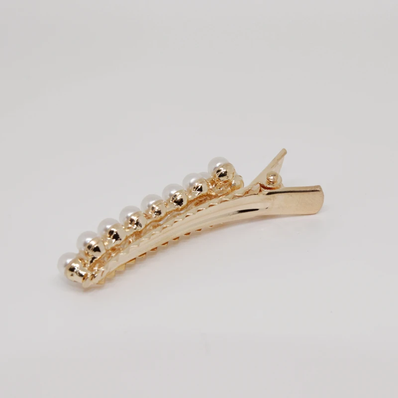 Заколка для волос с жемчугом в Корейском стиле украшение ручной работы 2019 |