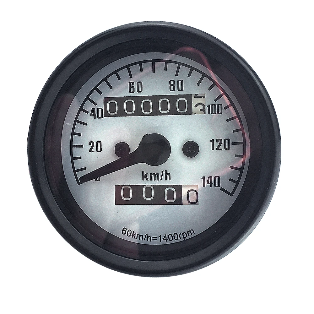 Универсальные мотоциклетные инструменты 12V 140 км/ч двойной одометр спидометр Скорость ometer датчик Скорость метр ночной Светильник Подсветка для мотоциклов