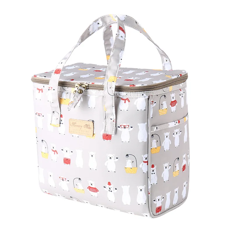 Large Capacity Portable Lunch Bag Fresh Keeping Insulated Tote Travel Waterproof Cool Food Storage Handbags |