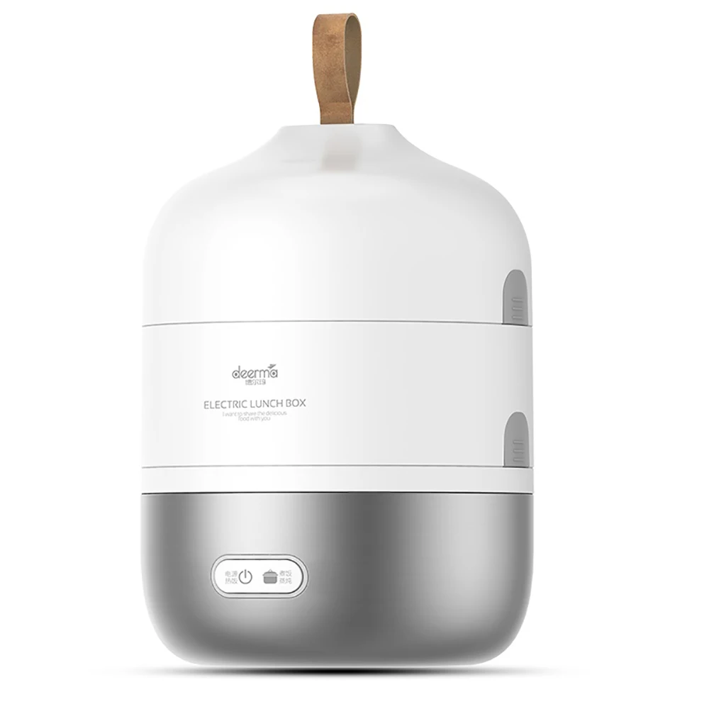 

220V Portable Electric Heating Lunch Box Stainless Steel Food Container Thermos Office Bento Box Food Steamer Mini Rice Cooker