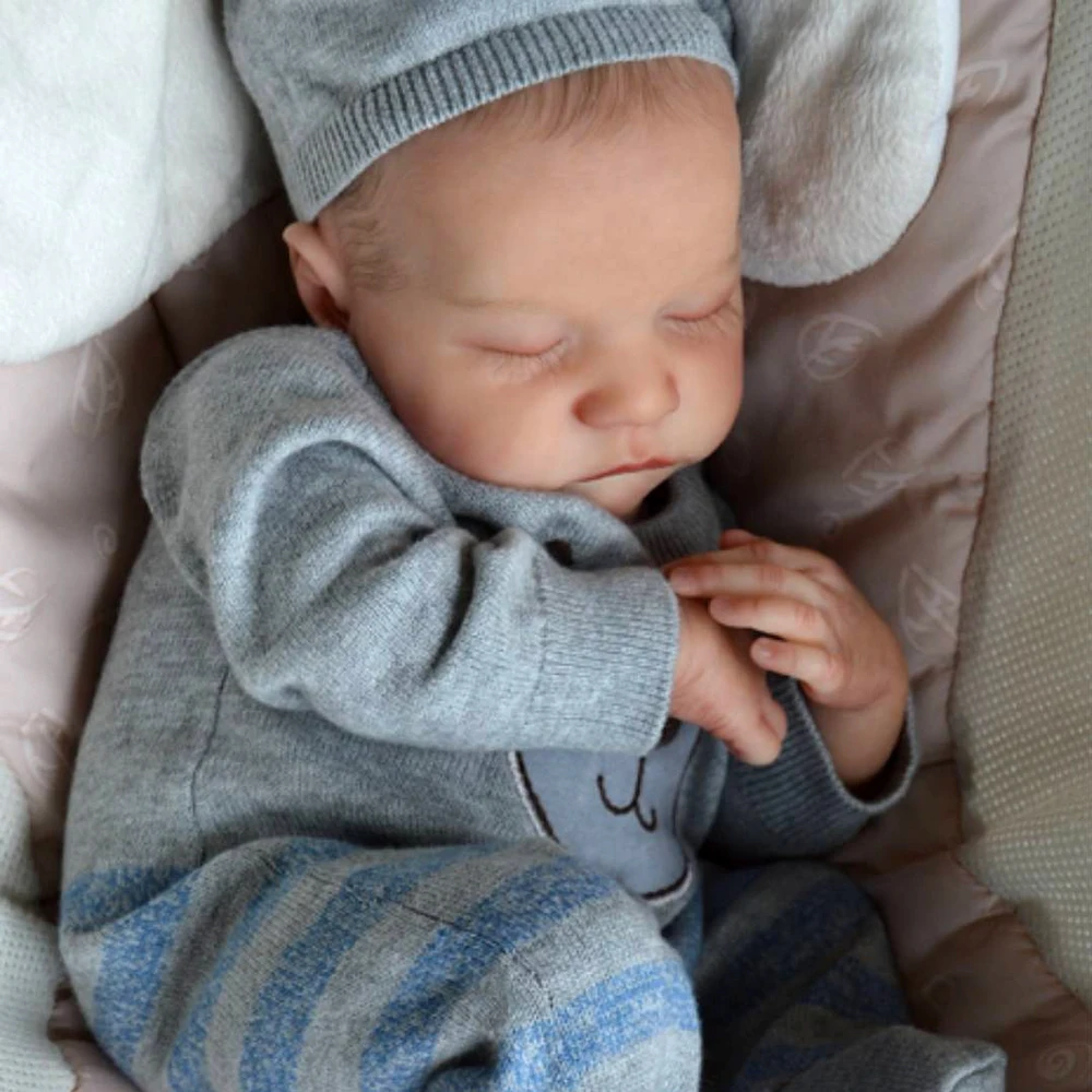 

Hoomai New Levi doll reborn toddler boy lifelike real soft touch Cloth body silicone doll