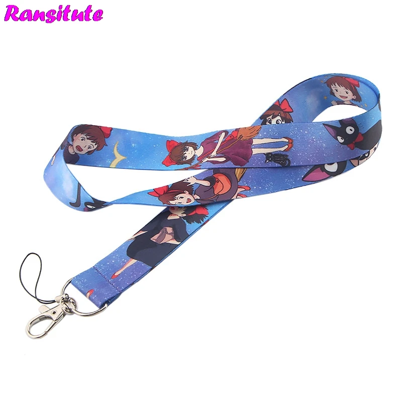 R575 аниме для девочек и принтом Черный кот шнурки многофункциональный мобильный