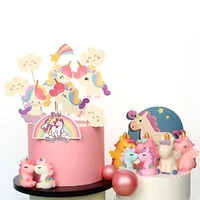 unicorn birthday cake decorating tools party disposable tableware photo prop unicorn birthday balloons party supplies girl gift
