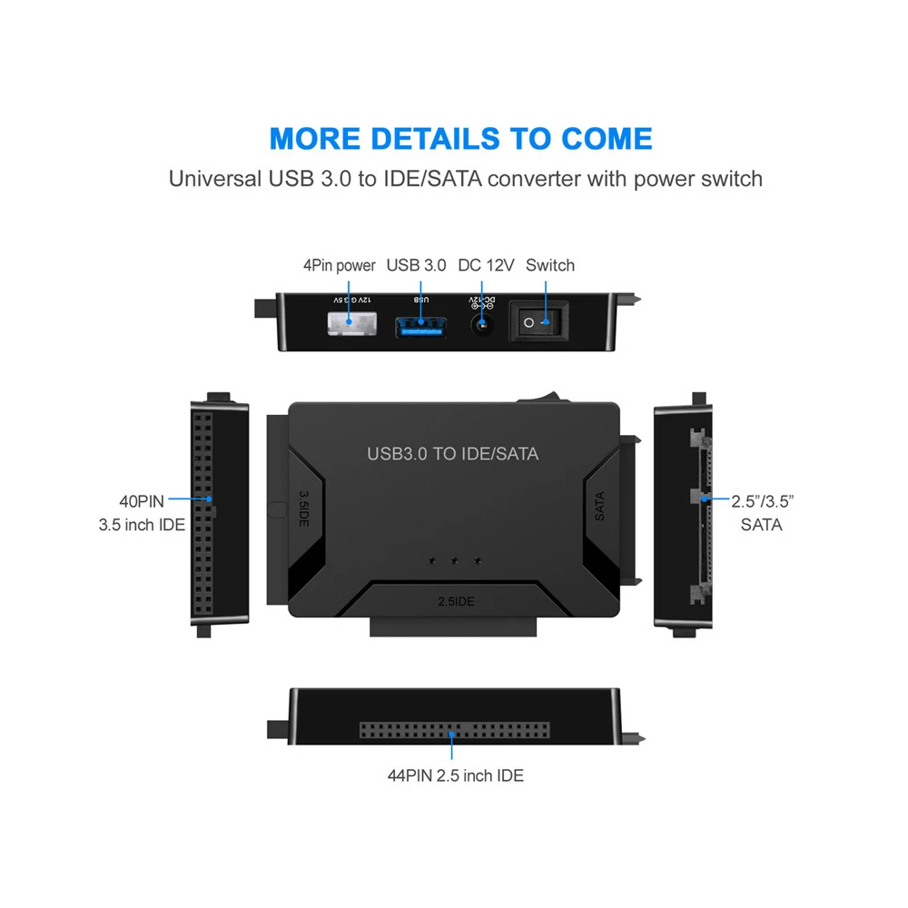 Адаптер для USB IDE SATA адаптер жесткого диска к 2 5 преобразователь передачи данных 3