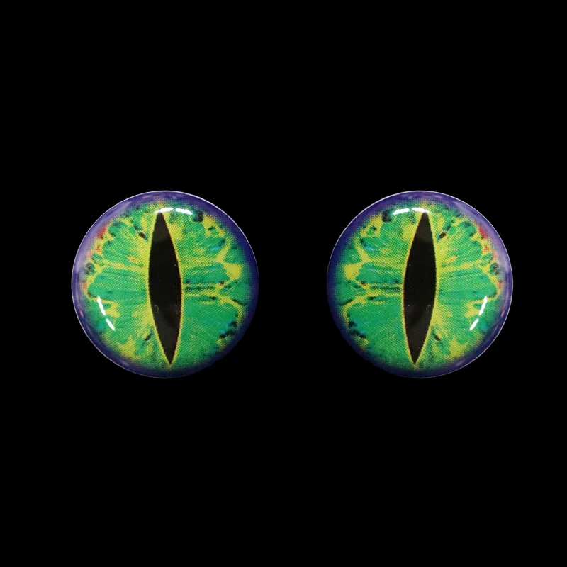 ICERIO 50PCS 3D Epoxy Fish Eyes Dragon Eye DIY Fly Tying Streamers Baitfish Crankbaits Minnow Fishing Lure Baits