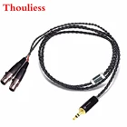 Сменный кабель для наушников Thouliess HIFI, с черным серебряным покрытием, для наушников auhc LCD-3 LCD3 LCD-2 LCD2 LCD-4