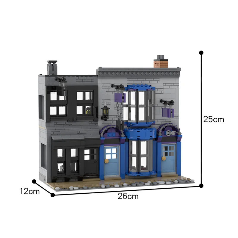 

MOC Toys Magic building Movie City Street Scene Architecture Building Blocks Modular Construction Block Model for children toys
