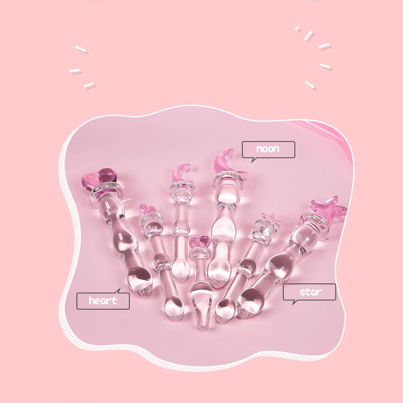 Love wand crystal penis anal plug after the court pull beads masturbation device adult sex toys | Anal Sex Toys