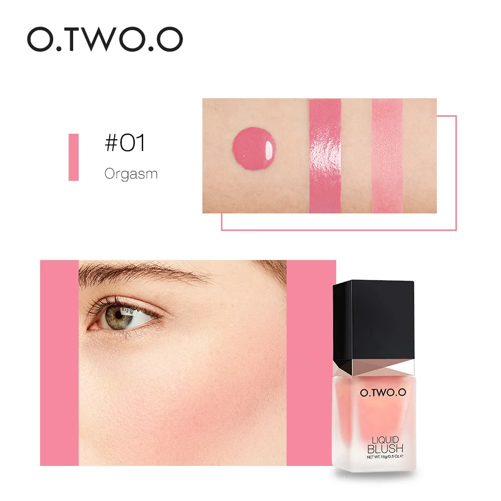

O. Two.O Colorful Liquid Blush Enhance Your Face Natural Repair Rouge Water Cream Makeup