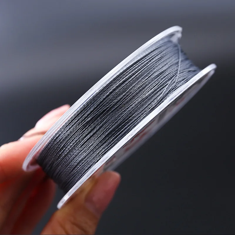 100 м 9/12 нитей Полиэтиленовая рыболовная леска серая плетеная 0 4 # 12 #|Рыболовные