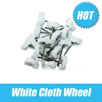 white cloth wheel fine polishing grinding machine accessories shank diameter of 2 35 mm yellow cloth wheel goldsmith