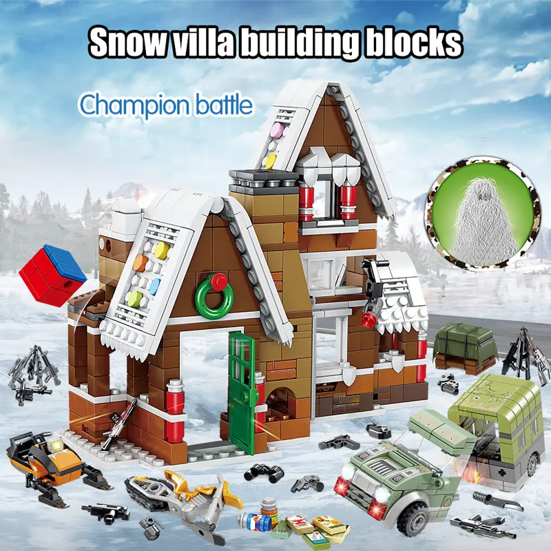 785 шт. Детский конструктор Зимняя деревня | Игрушки и хобби