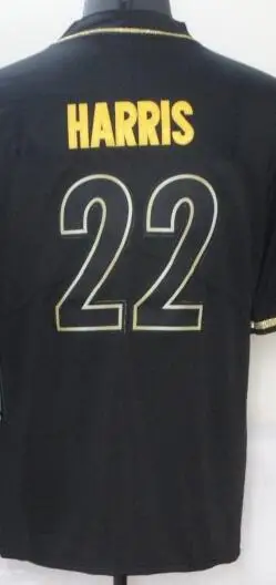 

Вышитая американская майка Najee, черная футбольная майка Харриса, серия Golden Steelers