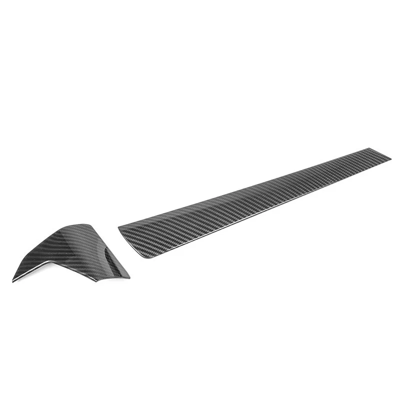 

Цветная отделка центральной консоли из углеродного волокна, накладки на приборную панель, 2 шт., ABS, Стайлинг автомобиля для BMW 3 серии G20 G28 2020 LHD