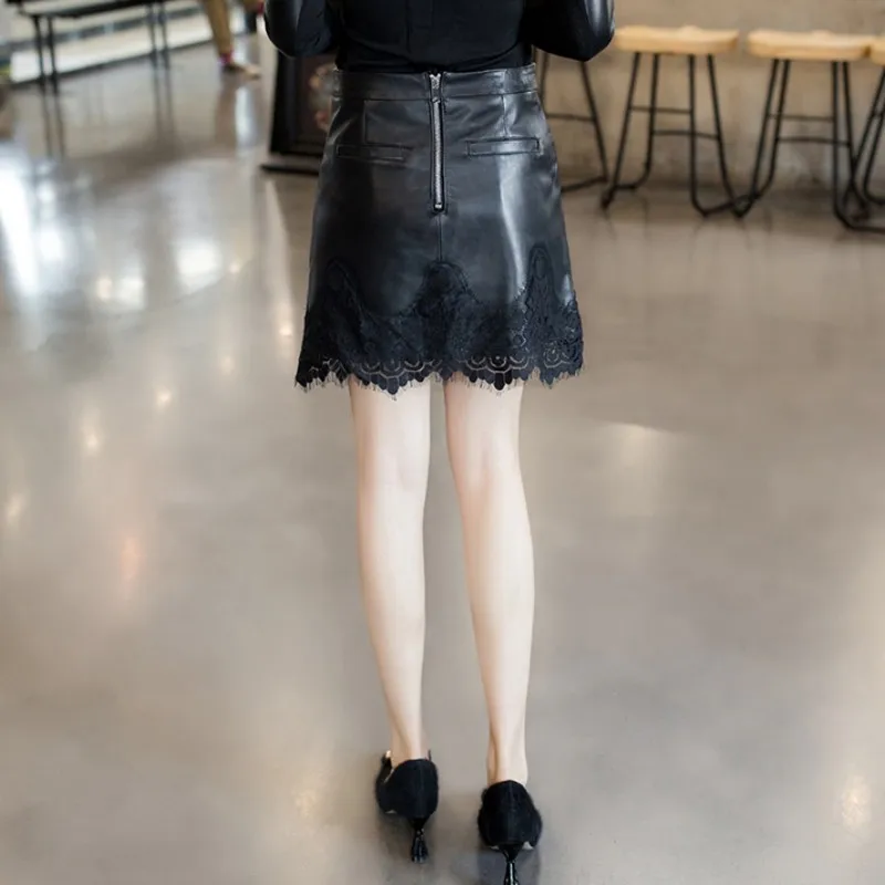 Весенняя Новинка сексуальная женская облегающая кружевная мини-юбка летняя