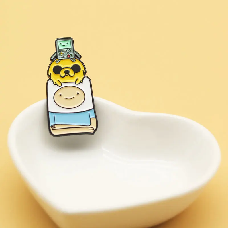 XM-забавная брошь из мультфильма Время приключений значок с сокровищами модная