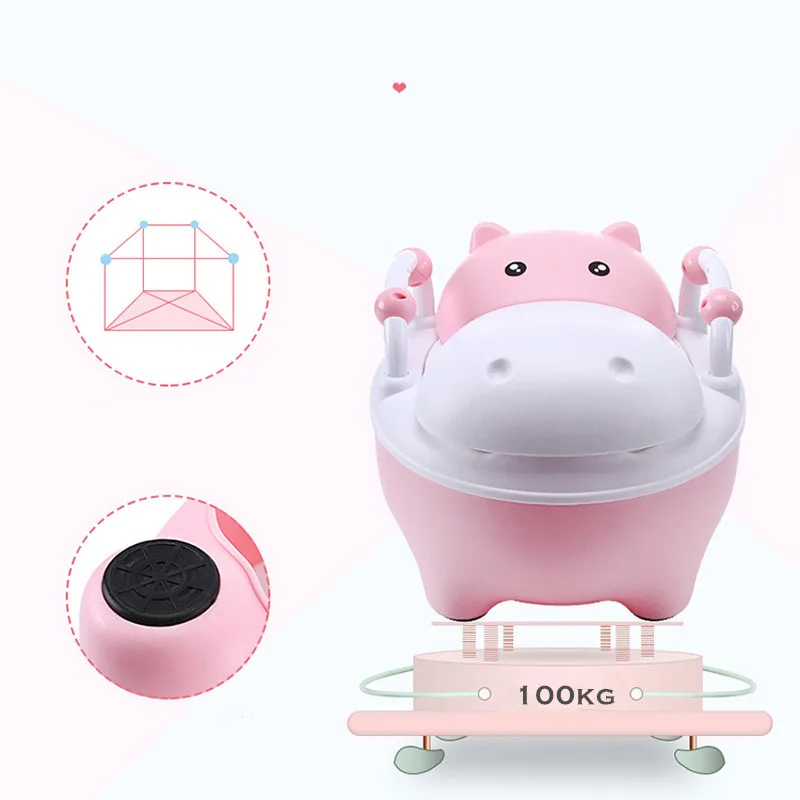 Satılık Bebek Lazımlık Tuvalet WC çocuk Tuvalet Eğitimi Koltuğu Sandalye Taşınabilir Sevimli Su Aygırı Tasarım Seyahat Tenceresi çocuk Tuvalet ücretsiz Lazımlık Fırça