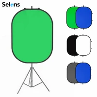 selens 1 5x2m photography reflector portable backdrop green screen background backdrops for youtube video studio 2 in 1