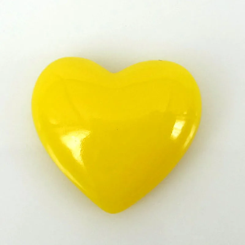 200 шт желтое сердце смолы Flatbacks Кабошон Украшение для ювелирных изделий Ремесло