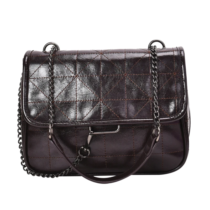 

Vintage High capacity Tote bag 2020 Fashion New High quality PU Leather Women's Designer Handbag Chain Shoulder Messenger Bag
