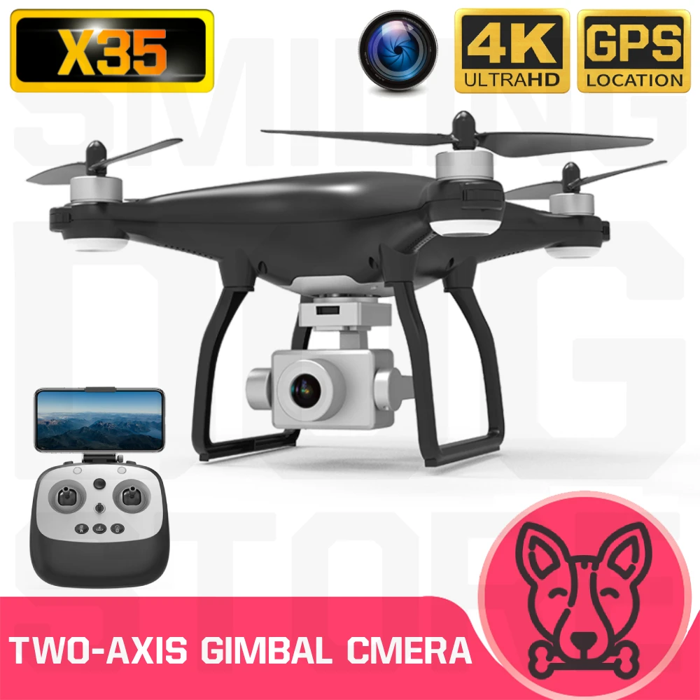 Дрон KALIONE X35 4K GPS HD 5G Wi Fi FPV|Квадрокоптеры с камерами| |