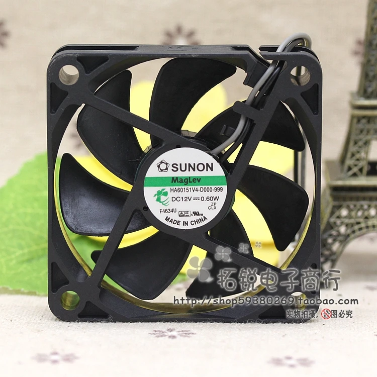 SUNON HA60151V4-D000-999 Вентилятор охлаждения сервера DC 12 В 0,60 Вт 60x60x15 мм 3-проводной