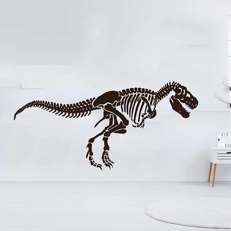 Большой скелет Т Рекс Динозавр Наклейка на стену Парк Юрского периода Животное