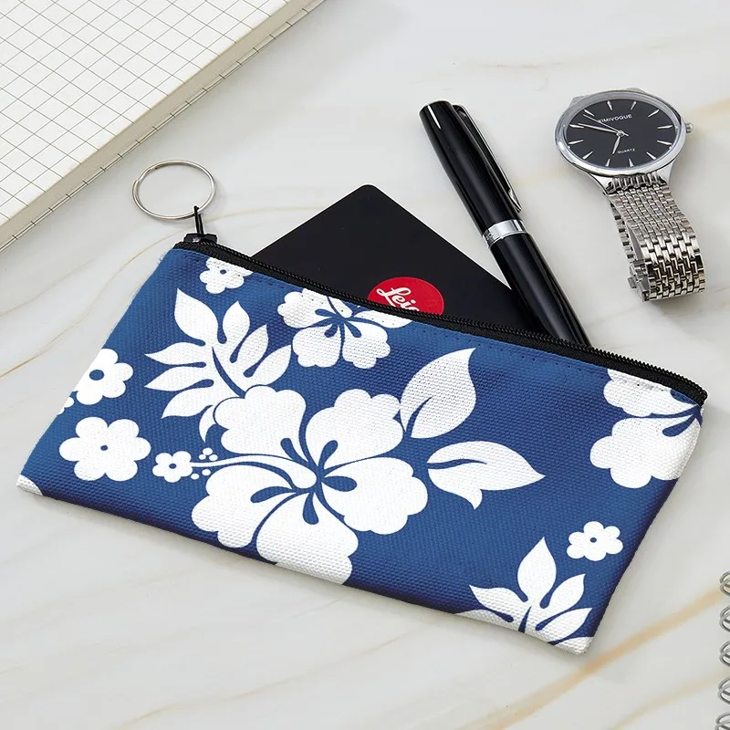 

NEW Women And Men Flowers And Leaves Coin Purse Lady Girls Money Pouch Lipstick Air Cushion Canvas Bag With A Zipper Wallet
