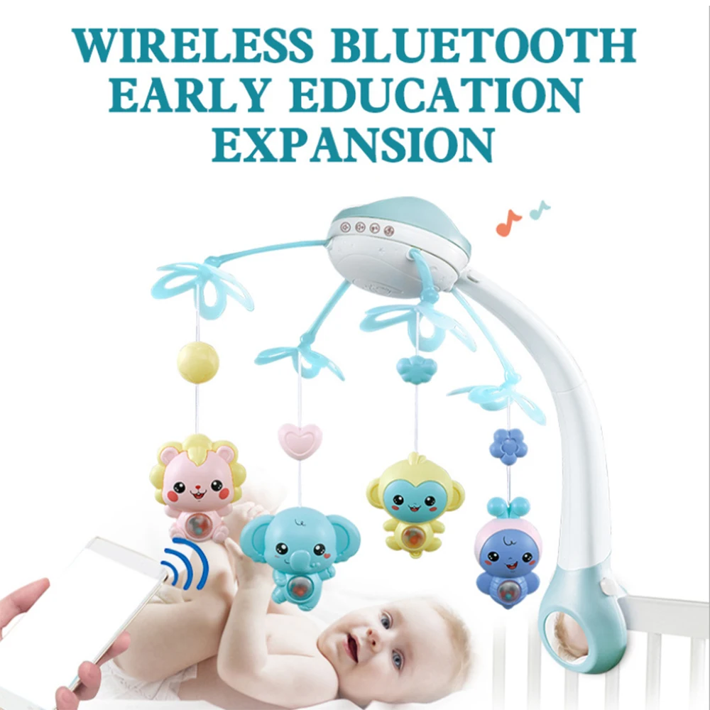 3 в 1 детская мобиль Bed Bell Bluetooth Управление проекцией музыки кольцо мечта