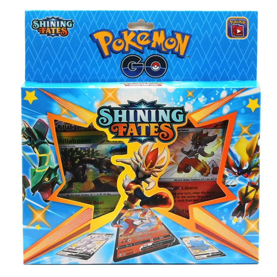 

54Pcs Pokemon Card Shining Fates Trade Game Battle Cards Collection Collectable Pokmon Card Game For Children Gift