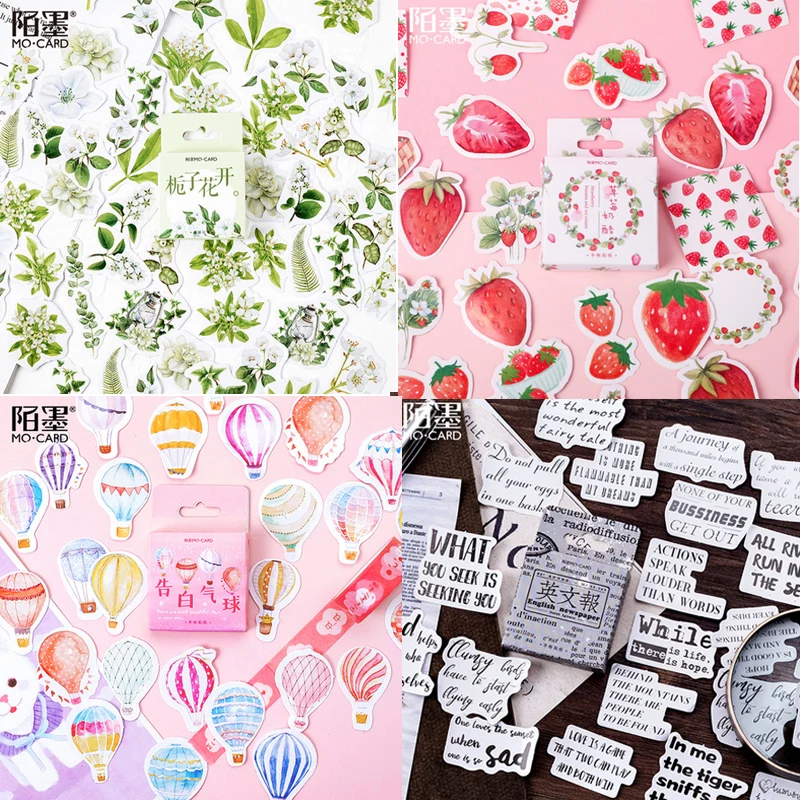 Набор стикеров для скрапбукинга 46 шт./лот цвет в ассортименте|Канцелярские