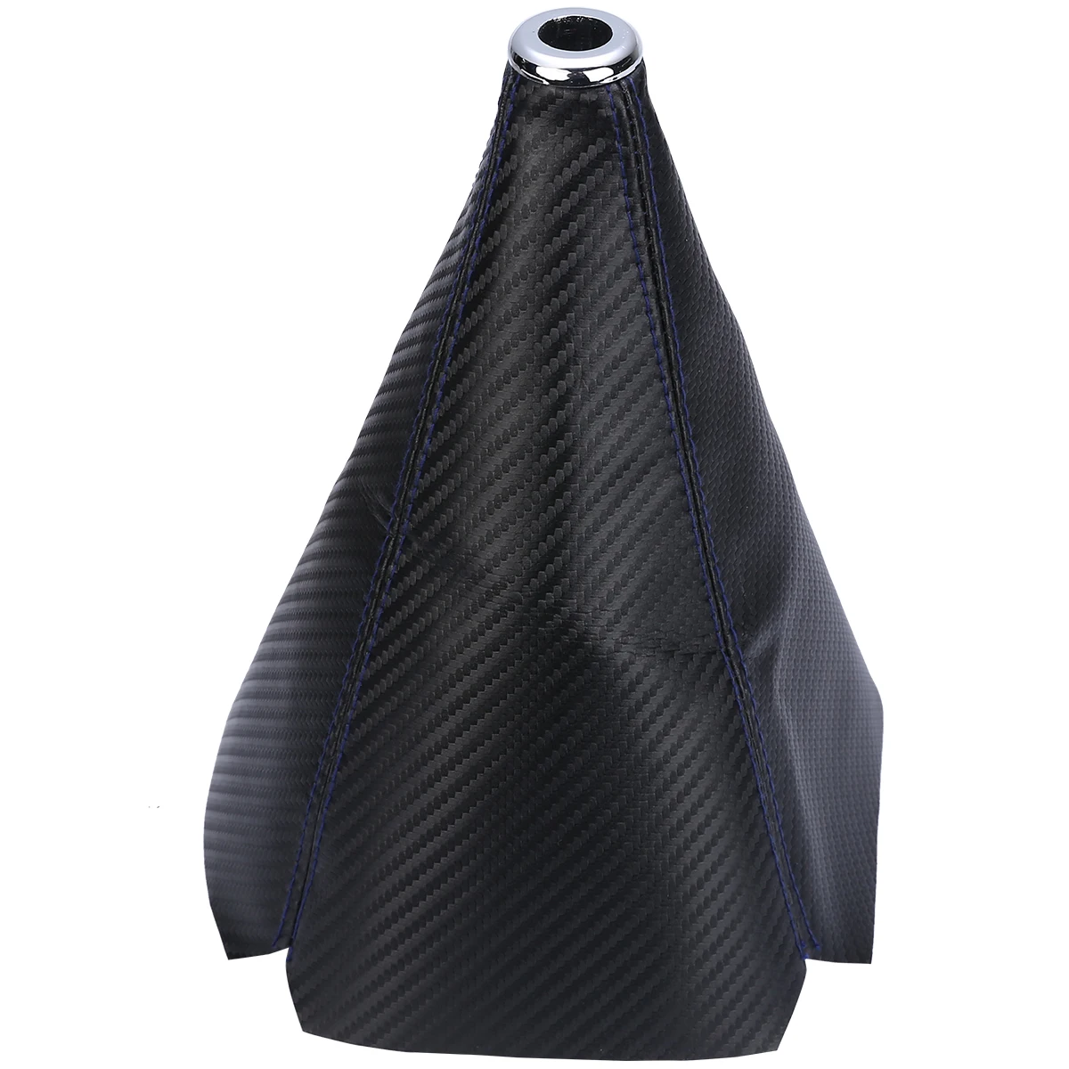 Универсальный УГЛЕРОДНЫЙ кожа ручной Шестерни переключения чехол гетры Синий