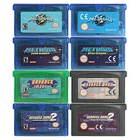 32 bit video game cartridge console card metroi series zero missio useu version for nintendo gba