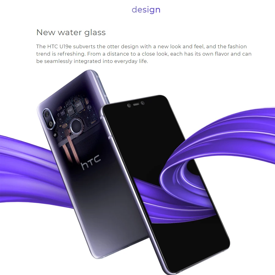 Мобильный телефон htc U19E 4G LTE 6," 1080x2160p 6 ГБ ОЗУ 128 Гб ПЗУ две sim-карты Snapdragon710 Восьмиядерный NFC 3930 мАч Android 9,0