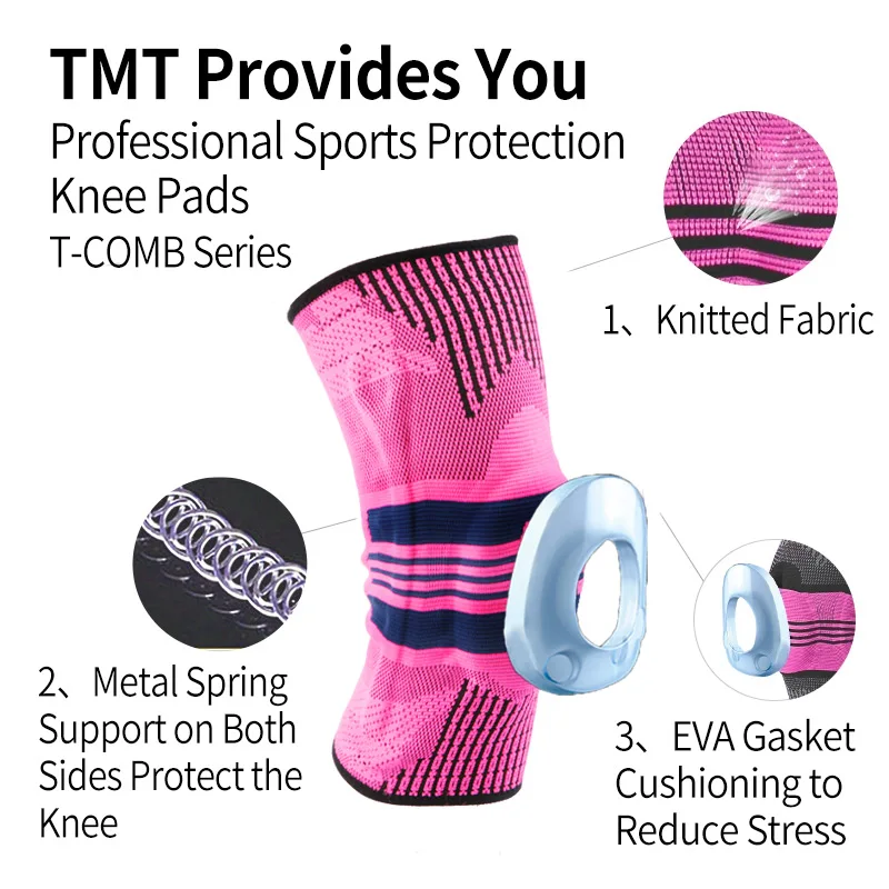 TMT женские наколенники на лямках из силикона весна полная поддержка коленной